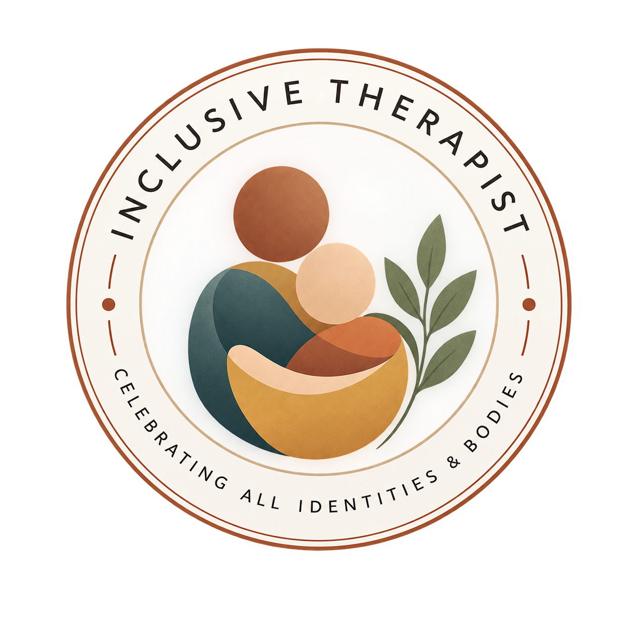 Inclusive Therapist badge — celebrating all identities